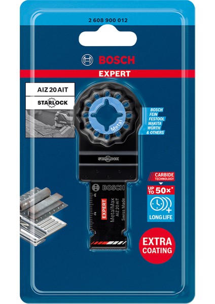 Expert Metalmax Aız 20 Aıt Çok Fonksiyonlu Makine Bıçağı 40 x 20 mm