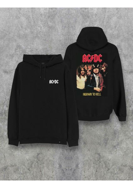 Ac Dc Highway To Hell Albüm Baskılı Kapşonlu Özel Tasarım Hoodie