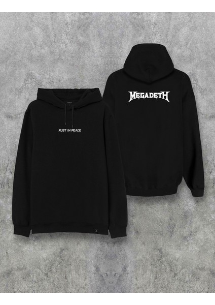 Megadeth Rust In Peace Ön Arka Baskılı Kapşonlu Özel Tasarım Hoodie