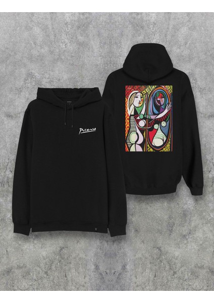Pablo Picasso Baskılı Kapşonlu Özel Tasarım Hoodie