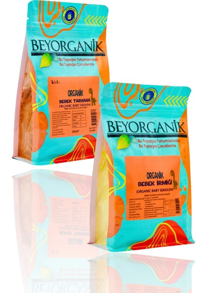 Organik Bebek Tarhana 200 gr + Organik Bebek İrmiği 200 gr