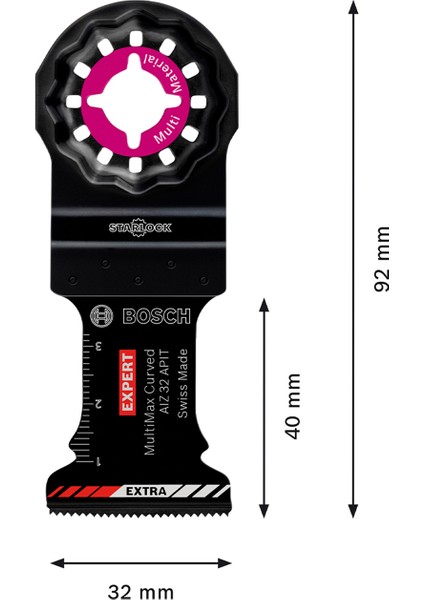 Expert Multimax Aız 32 Apıt Çok Fonksiyonlu Makine Bıçağı 32 mm fiyatları