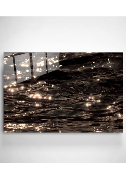 Işıltılı Dalga Cam Tablo, Dekoratif Cam Tablo