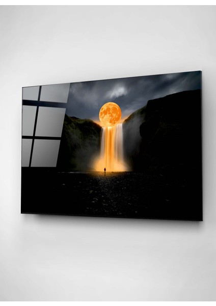 Dolunay ve Akarsu Cam Tablo, Dekoratif Cam Tablo fırsatları