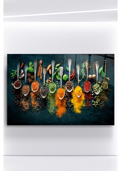 Baharatlar Cam Tablo, Dekoratif Cam Tablo