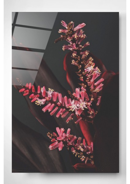 Tomurcuk Cam Tablo, Dekoratif Cam Tablo, Modern Cam Tablo