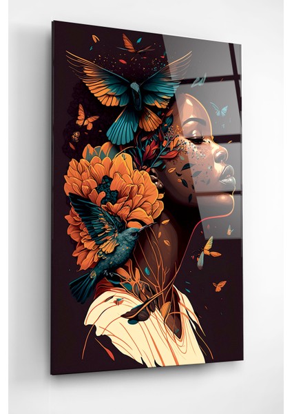 Afrikalı Kadın Cam Tablo, Dekoratif Cam Tablo modelleri