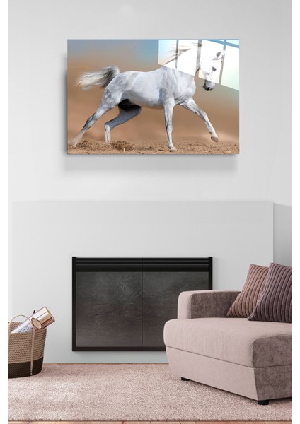 Beyaz At Cam Tablo, Dekoratif Cam Tablo modelleri