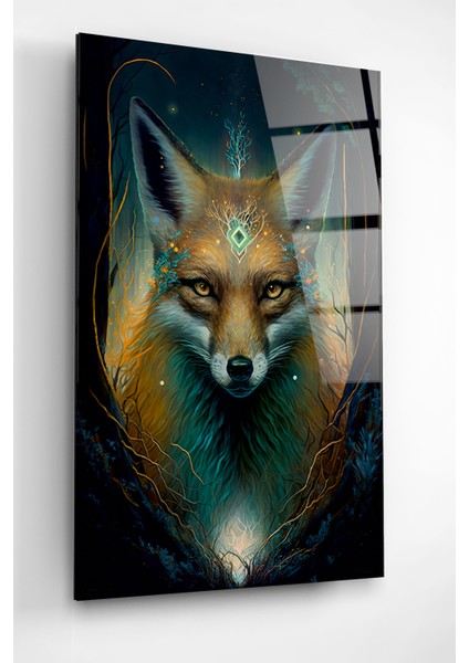 Maskot Tilki Cam Tablo, Dekoratif Cam Tablo fiyatları