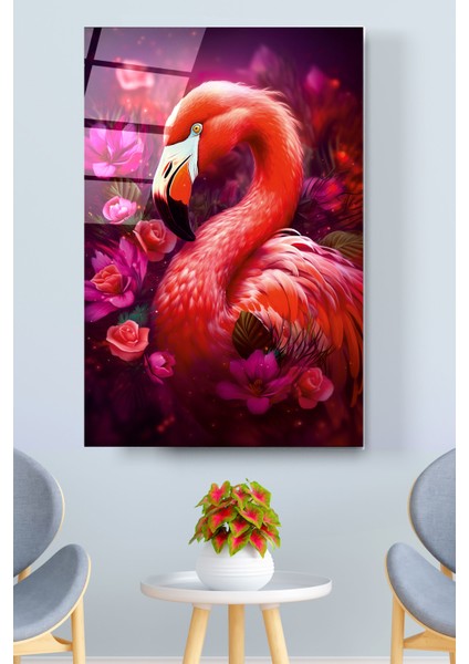Pembe Flamingo Cam Tablo, Dekoratif Cam Tablo fırsatları