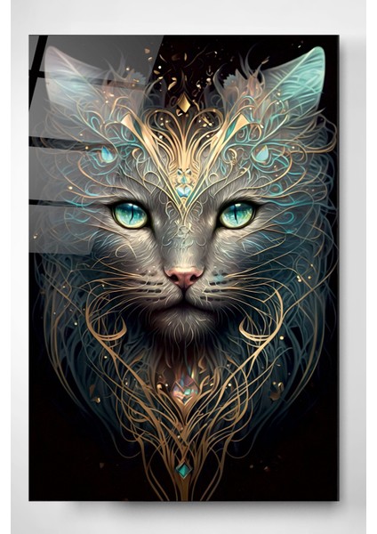 Abstract Cat Drawing