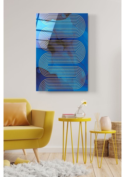 Digi-Glass Blue Art Gold Line Cam Tablo modelleri