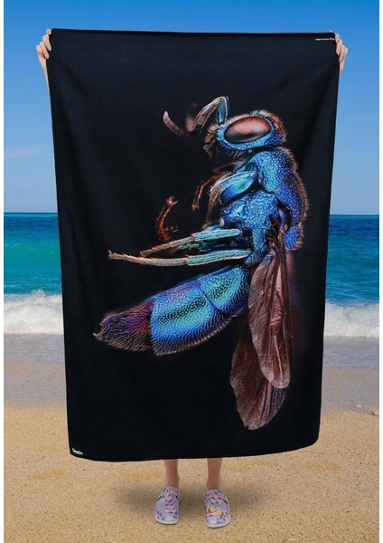 Unisex Çok Renkli Dogo Mare Deniz Havlusu - Cuckoo Wasp Tasarım modelleri