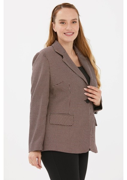 Büyük Beden Tek Düğme Kazayağı Ceket fiyatları