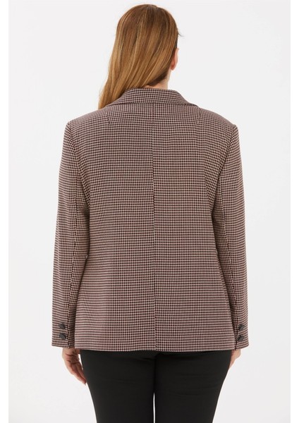 Büyük Beden Tek Düğme Kazayağı Ceket modelleri