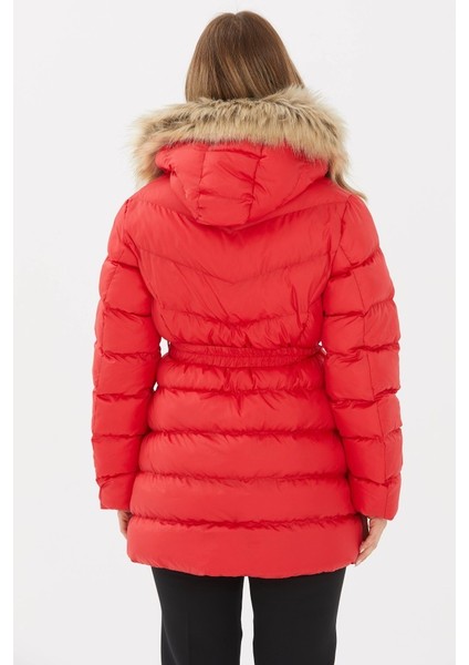 Beli Lastikli Kapüşonu Kürklü Mont indirimleri