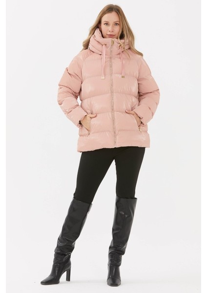 Grogrenli Kendinden Kapüşonlu Mont modelleri