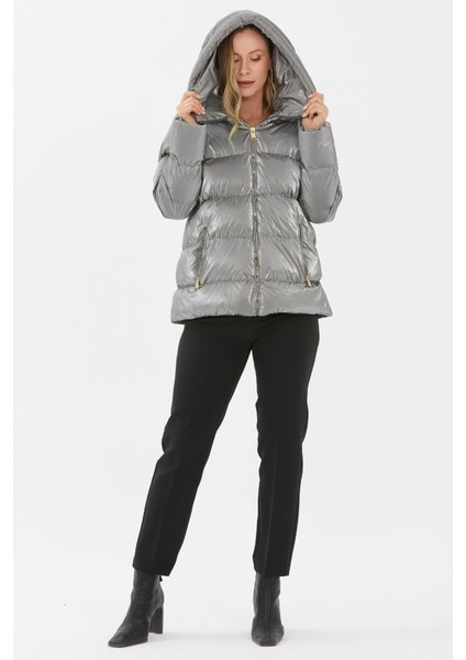 Grogrenli Kendinden Kapüşonlu Mont fırsatları