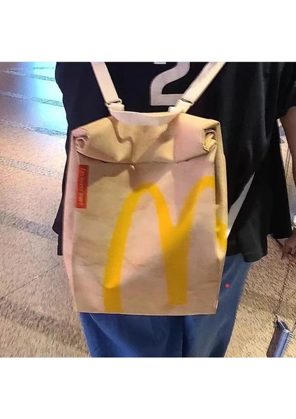 Mcdonald's Okul Çantası Kağıt Torba Sırt Çantası (Yurt Dışından)