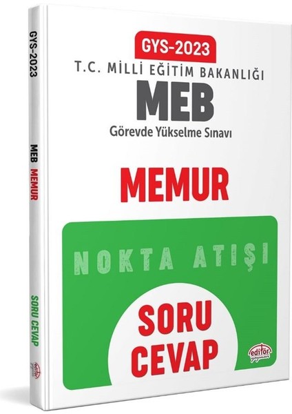 2023 Milli Eğitim Bakanlığı GYS Memur Soru Cevap