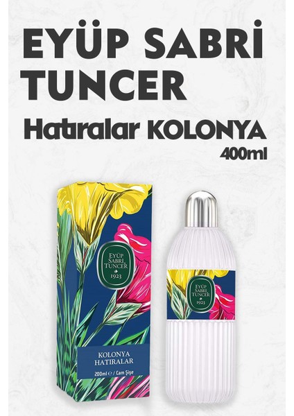 Hatıralar Kolonyası Cam Şişe 400 ml