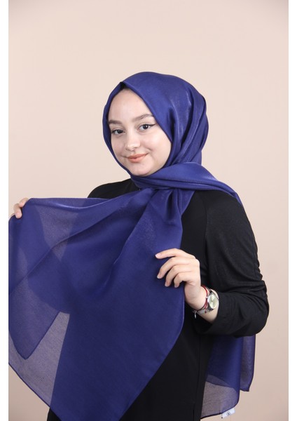 Gece Mavisi Siyane Scarf Pırlanta Şal