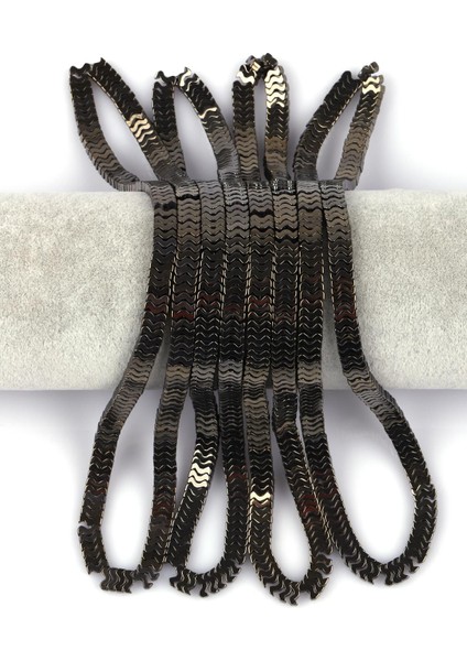 Hematit Doğal Taş Dizi 7 x 1 mm W Kesim