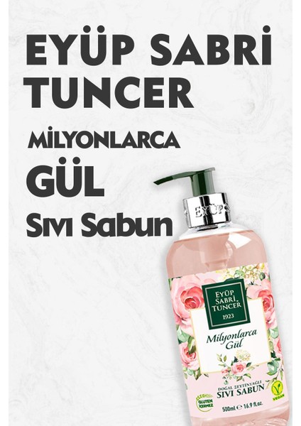 Milyonlarca Gül Sıvı Sabun 500 Ml
