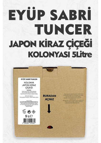 Japon Kiraz Çiçeği Kolonyası 5 Lt