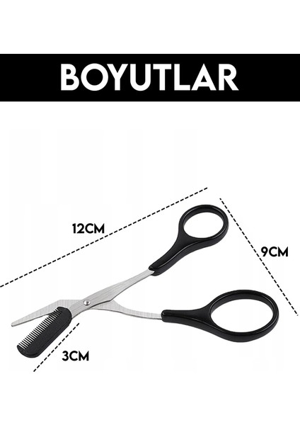 Taraklı Kaş Makası Siyah Renk indirimleri