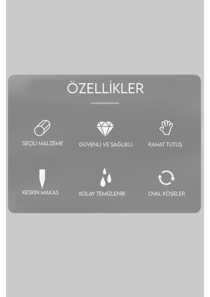 Taraklı Kaş Makası Siyah Renk