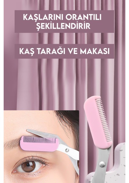 Taraklı Kaş Makası Pembe Renk fırsatları