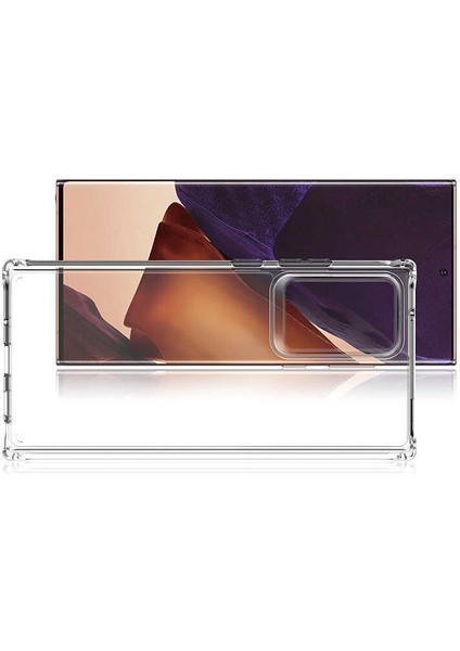 Samsung Galaxy Note 20 Ultra Kılıf Darbelere Dayanıklı Dört Köşe Airbag 2mm Anti Shock Silikon