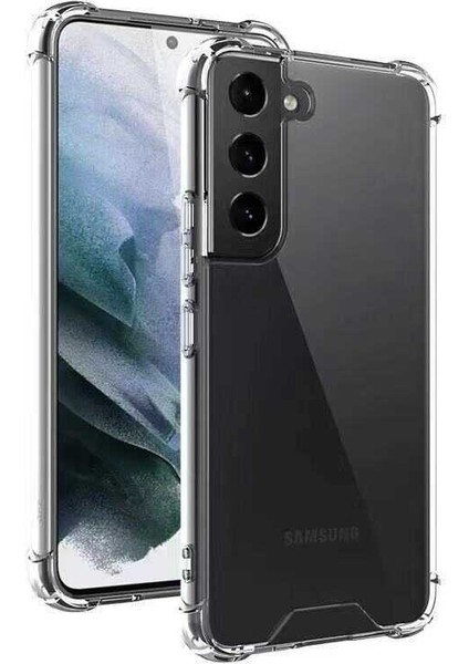 Samsung Galaxy S22 Plus Kılıf Darbelere Dayanıklı Dört Köşe Airbag 2mm Anti Shock Silikon
