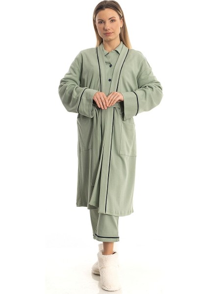 Pamuk Penye Pijama Takımı - Yeşil fiyatları