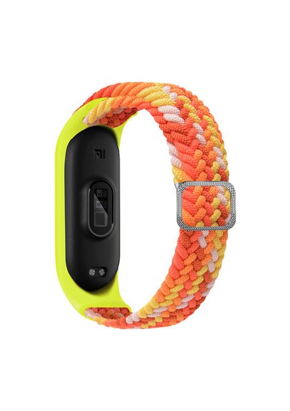 Xiaomi Mi Band 5-6 Kordon/kayış Örgü Model Tek Parça Ayarlanabilir Ölçü