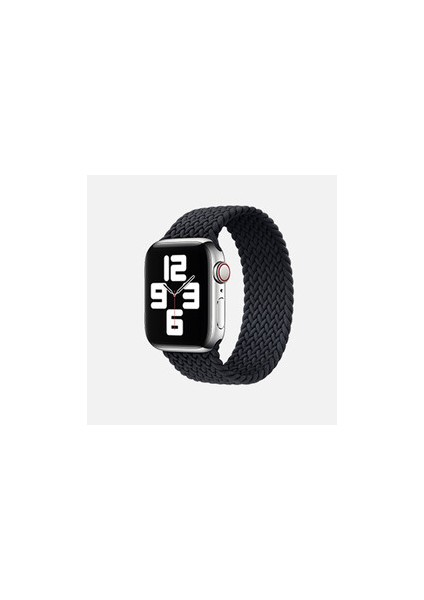 Apple Watch 38MM Kordon Tek Parça 14.7cm Medium Hasır Örgülü Kordon