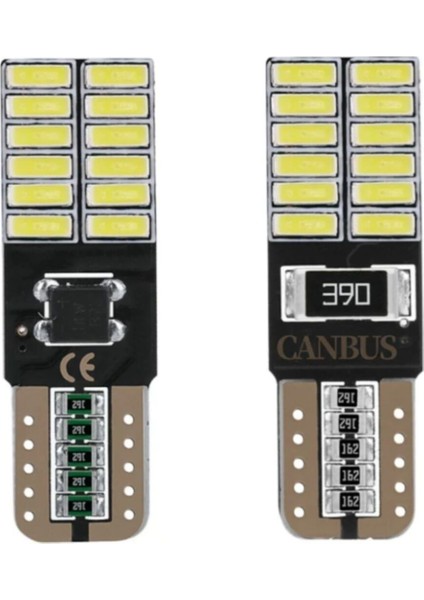 Renault Kango 08-10 Uyumlu Park Ampulü Beyaz LED Aydınlatma Ampulü Canbus'li