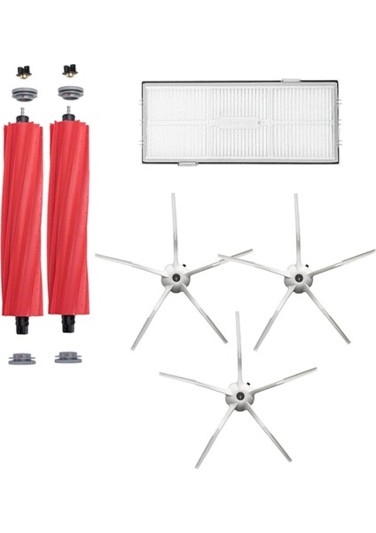 Roborock S7+ Robot Süpürge Uyumlu 6'lı Yedek Parça Seti