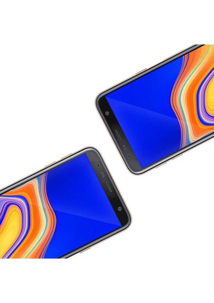 Samsung Galaxy J4 Plus Ekran Koruyucu 3D Kavisli Seramik Tam Kapatan Esnek Ekran Koruma Siyah