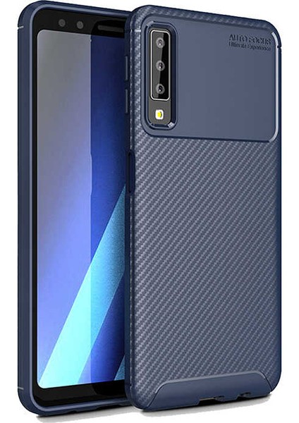 Samsung Galaxy A9 2018 Kılıf Ultra Slim Fit Karbon Tasarım Tam Kalıp+Nano Ekran Koruma