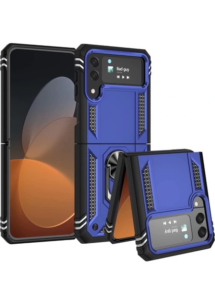 Galaxy Z Flip 4 Kılıf Zırhlı Standlı Yüzüklü Magnet Kapak Tam Koruma modelleri