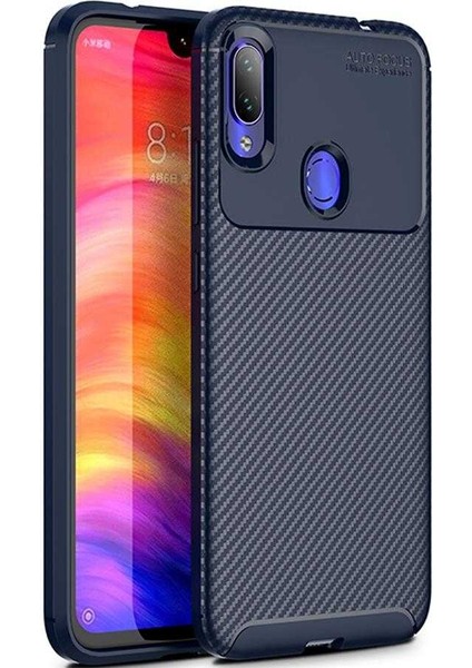 Xiaomi Redmi Note 7 Kılıf Ultra Slim Fit Karbon Tasarım Tam Kalıp+Nano Ekran Koruma