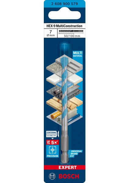 Expert Hex-9 Multiconstruction Delme Ucu 7 x 50 x 100 mm modelleri