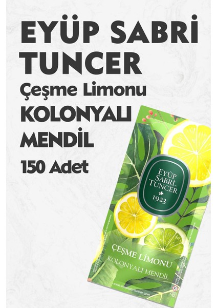 Kolonyalı Mendil Çeşme Limonu 150 Adet