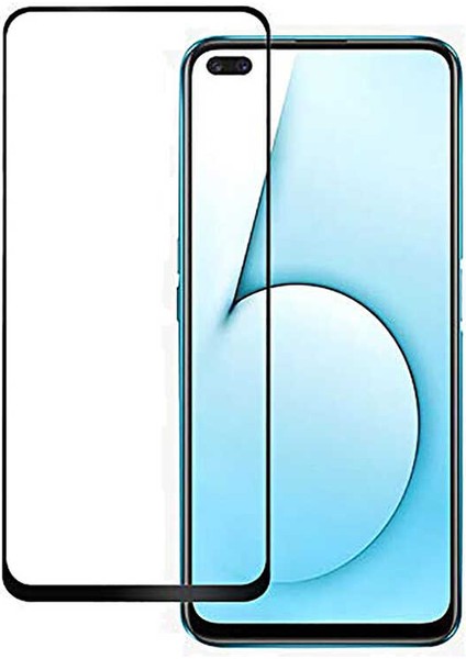 Oppo Reno 3 Pro 5g Ekran Koruyucu 3D Kavisli Seramik Tam Kapatan Esnek Ekran Koruma Siyah