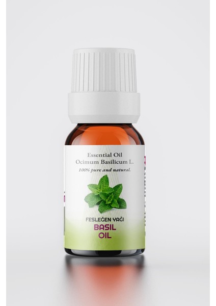 Fesleğen Yağı, 100 Doğal Uçucu Yağ, Basil Oil, Ocimum Basilicum L. 10ml