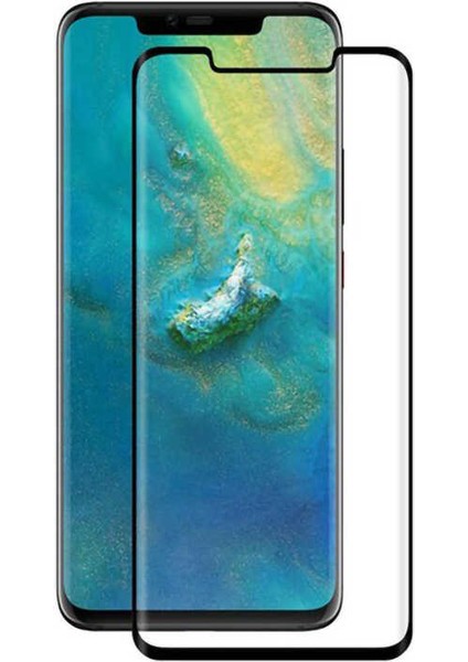 Cep Case Huawei Mate 20 Pro Ekran Koruyucu 3D Kavisli Seramik Tam Kapatan Esnek Ekran Koruma Siyah