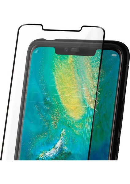 Cep Case Huawei Mate 20 Pro Ekran Koruyucu 3D Kavisli Seramik Tam Kapatan Esnek Ekran Koruma Siyah