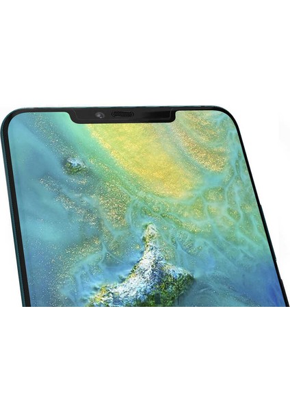 Cep Case Huawei Mate 20 Pro Ekran Koruyucu 3D Kavisli Seramik Tam Kapatan Esnek Ekran Koruma Siyah